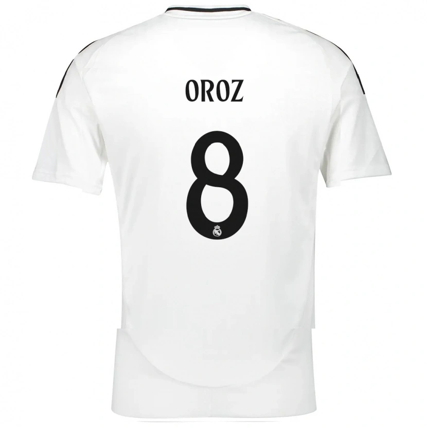 Danxen Kinderen Maite Oroz #8 Wit Thuisshirt Thuistenue 2024/25 T-Shirt