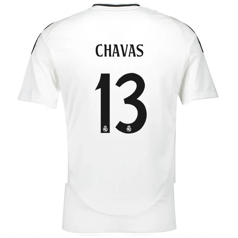 Danxen Kinderen Mylène Chavas #13 Wit Thuisshirt Thuistenue 2024/25 T-Shirt