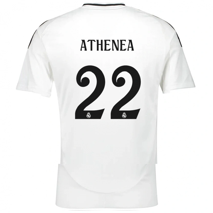 Danxen Kinderen Athenea Del Castillo #22 Wit Thuisshirt Thuistenue 2024/25 T-Shirt