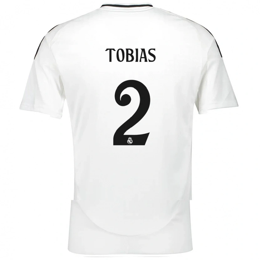 Danxen Kinderen Vinícius Tobias #2 Wit Thuisshirt Thuistenue 2024/25 T-Shirt