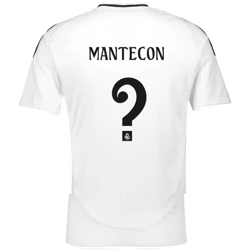 Danxen Kinderen Hugo Mantecón #0 Wit Thuisshirt Thuistenue 2024/25 T-Shirt