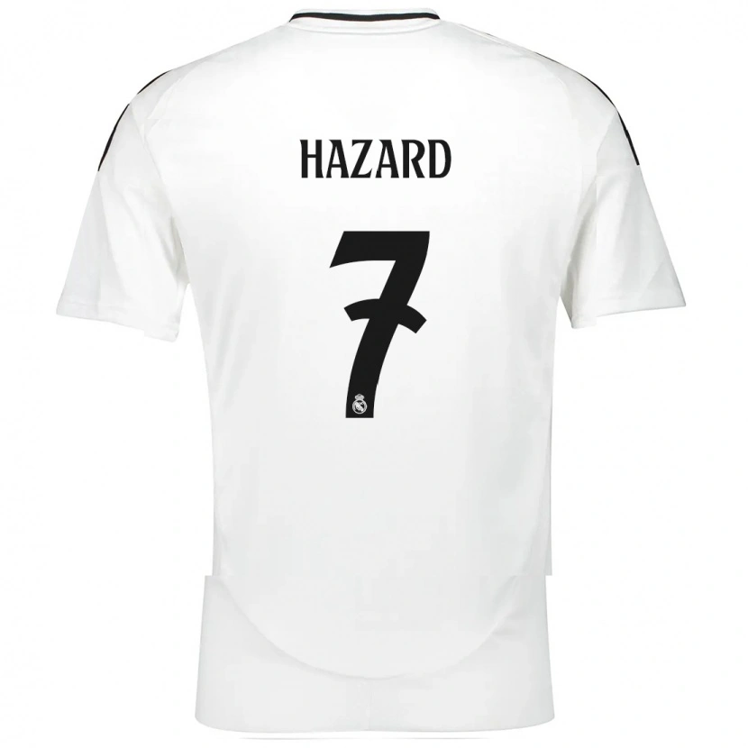 Danxen Kinderen Eden Hazard #7 Wit Thuisshirt Thuistenue 2024/25 T-Shirt