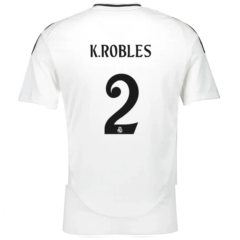 Danxen Kinderen Kenti Robles #2 Wit Thuisshirt Thuistenue 2024/25 T-Shirt