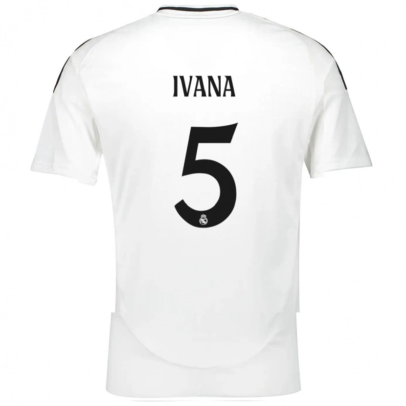 Danxen Kinderen Ivana Andres #5 Wit Thuisshirt Thuistenue 2024/25 T-Shirt