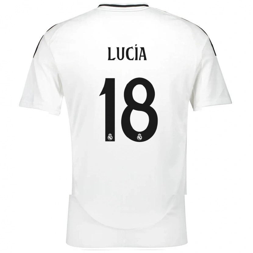 Danxen Kinderen Lucia Rodriguez #18 Wit Thuisshirt Thuistenue 2024/25 T-Shirt