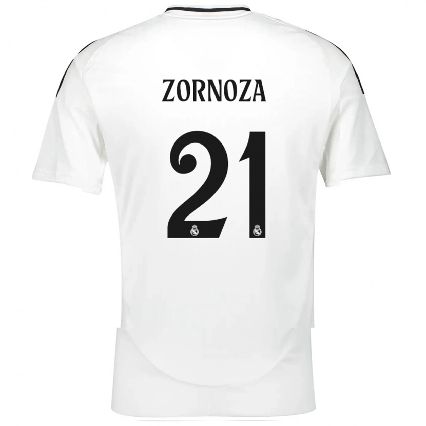 Danxen Kinderen Claudia Zornoza #21 Wit Thuisshirt Thuistenue 2024/25 T-Shirt