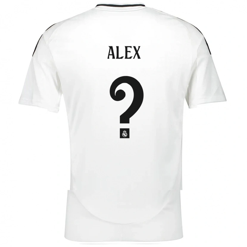 Danxen Kinderen Alex Sanchez #0 Wit Thuisshirt Thuistenue 2024/25 T-Shirt