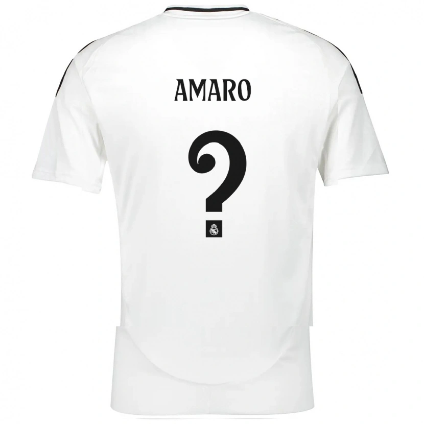 Danxen Kinderen Jaime Amaro #0 Wit Thuisshirt Thuistenue 2024/25 T-Shirt