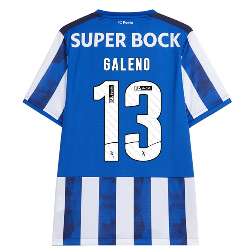 Danxen Kinderen Galeno #13 Blauw Wit Thuisshirt Thuistenue 2024/25 T-Shirt