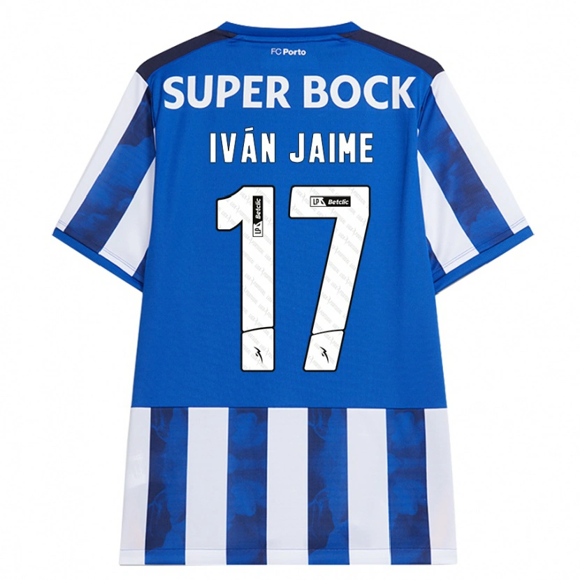 Danxen Kinderen Iván Jaime #17 Blauw Wit Thuisshirt Thuistenue 2024/25 T-Shirt