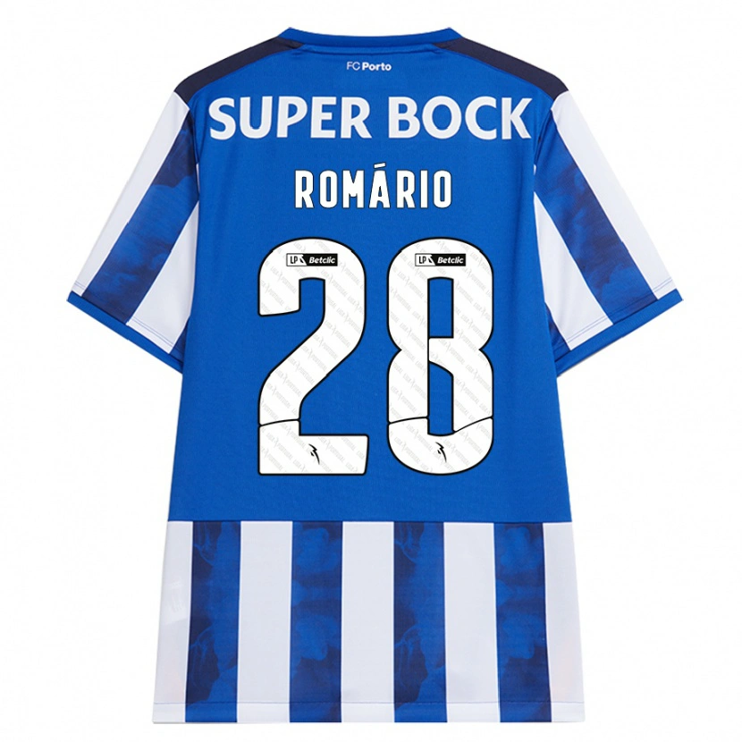 Danxen Kinderen Romário Baró #28 Blauw Wit Thuisshirt Thuistenue 2024/25 T-Shirt