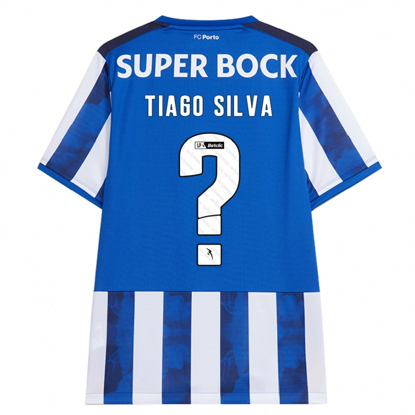 Danxen Kinderen Tiago Silva #0 Blauw Wit Thuisshirt Thuistenue 2024/25 T-Shirt