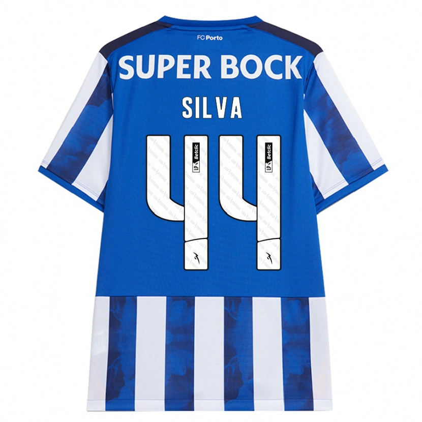 Danxen Kinderen Felipe Silva #44 Blauw Wit Thuisshirt Thuistenue 2024/25 T-Shirt