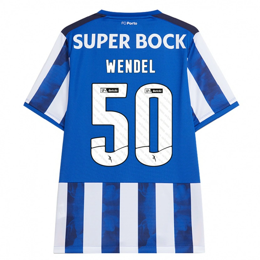 Danxen Kinderen Wendel #50 Blauw Wit Thuisshirt Thuistenue 2024/25 T-Shirt