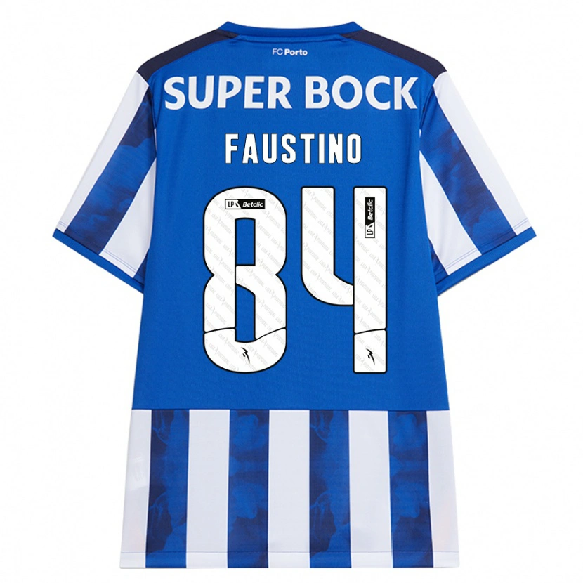 Danxen Kinderen Levi Faustino #84 Blauw Wit Thuisshirt Thuistenue 2024/25 T-Shirt