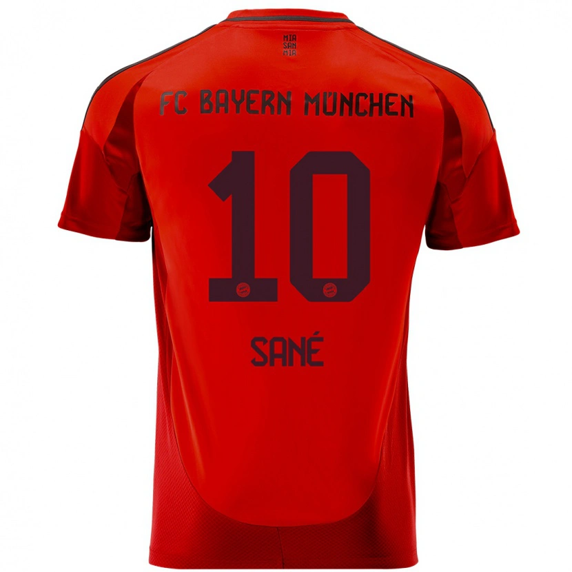 Danxen Kinderen Leroy Sané #10 Rood Thuisshirt Thuistenue 2024/25 T-Shirt