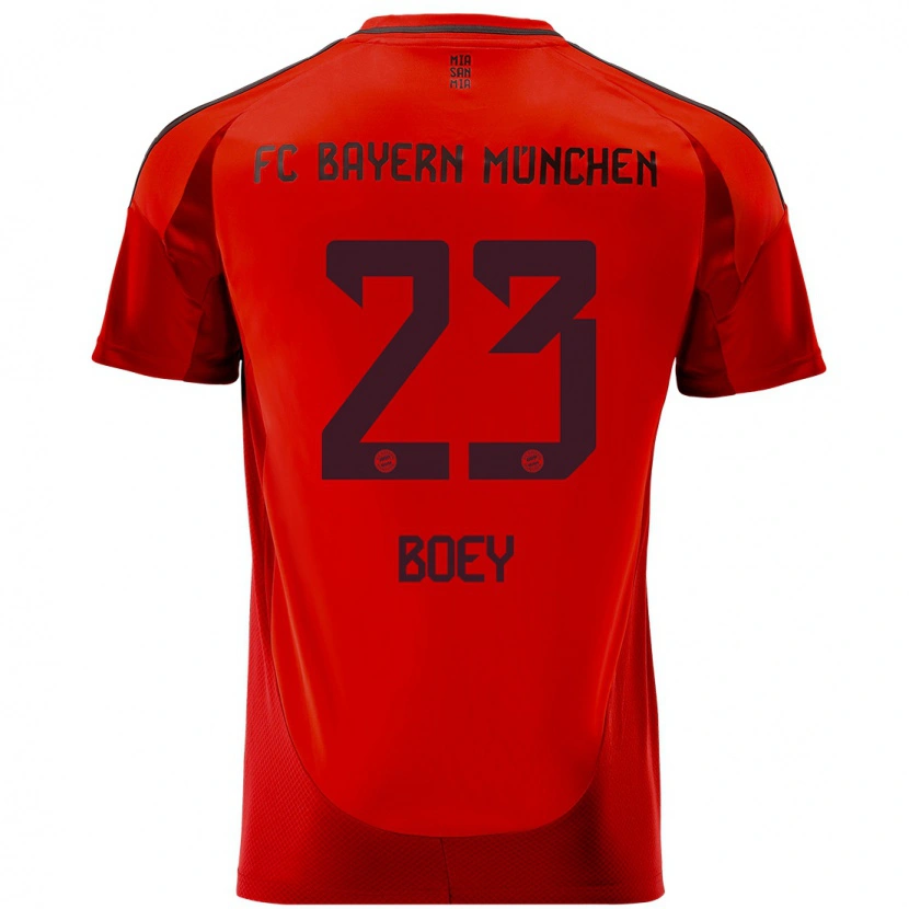 Danxen Kinderen Sacha Boey #23 Rood Thuisshirt Thuistenue 2024/25 T-Shirt