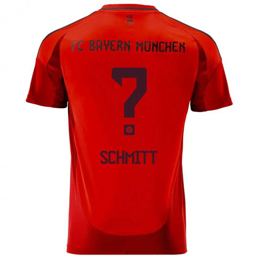 Danxen Kinderen Max Schmitt #0 Rood Thuisshirt Thuistenue 2024/25 T-Shirt