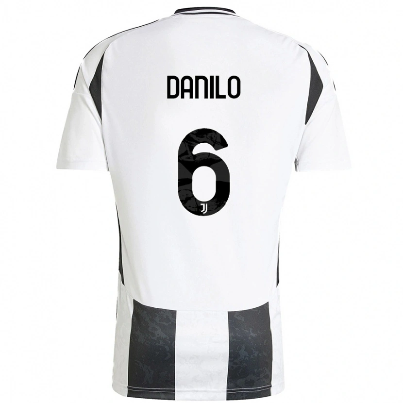 Danxen Kinderen Danilo #6 Wit Zwart Thuisshirt Thuistenue 2024/25 T-Shirt