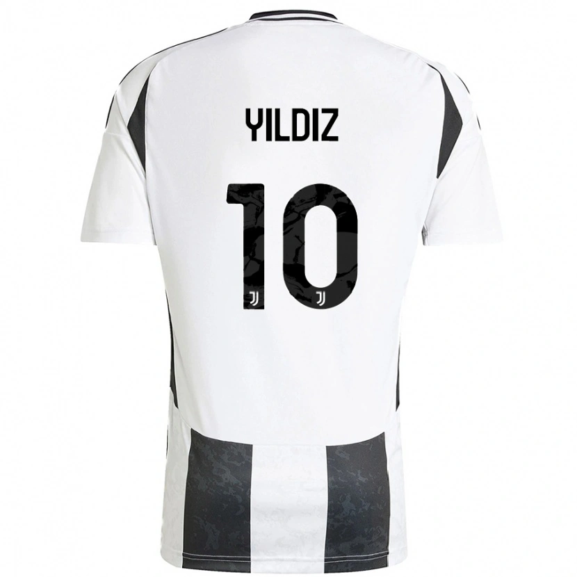 Danxen Kinderen Kenan Yıldız #10 Wit Zwart Thuisshirt Thuistenue 2024/25 T-Shirt