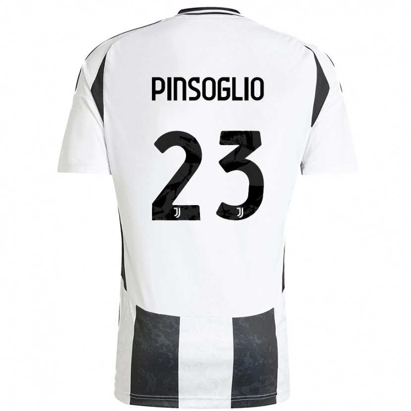 Danxen Kinderen Carlo Pinsoglio #23 Wit Zwart Thuisshirt Thuistenue 2024/25 T-Shirt