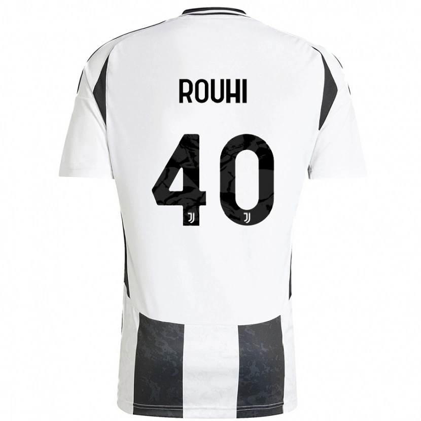 Danxen Kinderen Jonas Rouhi #40 Wit Zwart Thuisshirt Thuistenue 2024/25 T-Shirt