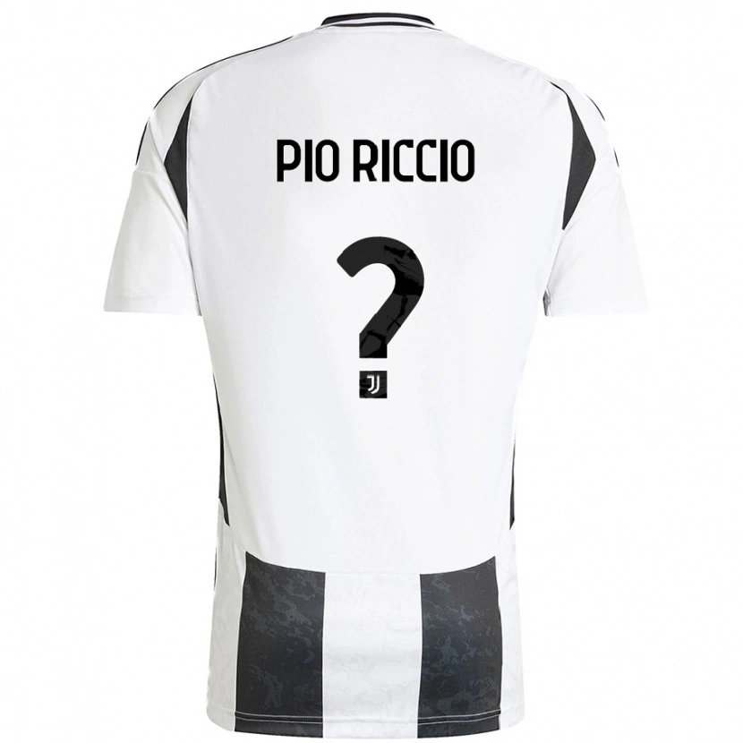 Danxen Kinderen Alessandro Pio Riccio #0 Wit Zwart Thuisshirt Thuistenue 2024/25 T-Shirt