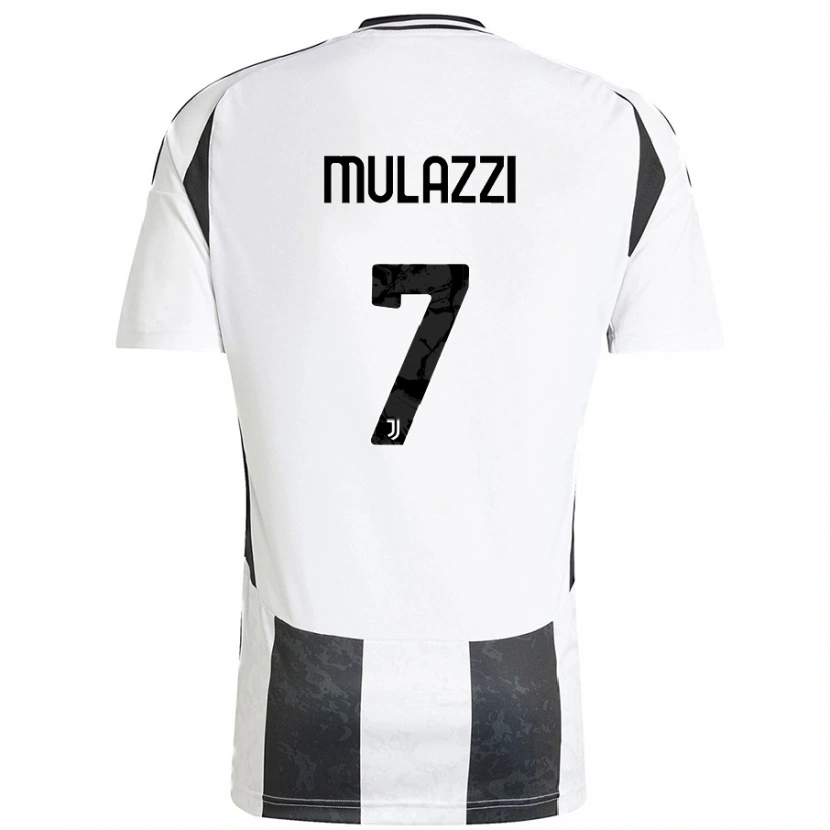 Danxen Kinderen Gabriele Mulazzi #7 Wit Zwart Thuisshirt Thuistenue 2024/25 T-Shirt