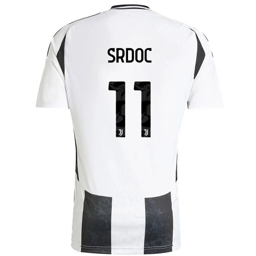 Danxen Kinderen Ivano Srdoc #11 Wit Zwart Thuisshirt Thuistenue 2024/25 T-Shirt