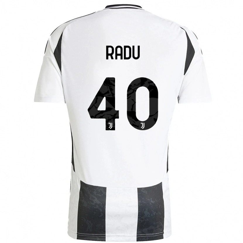 Danxen Kinderen Riccardo Radu #40 Wit Zwart Thuisshirt Thuistenue 2024/25 T-Shirt