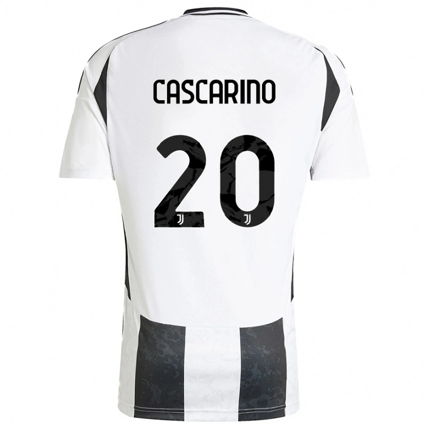 Danxen Kinderen Estelle Cascarino #20 Wit Zwart Thuisshirt Thuistenue 2024/25 T-Shirt