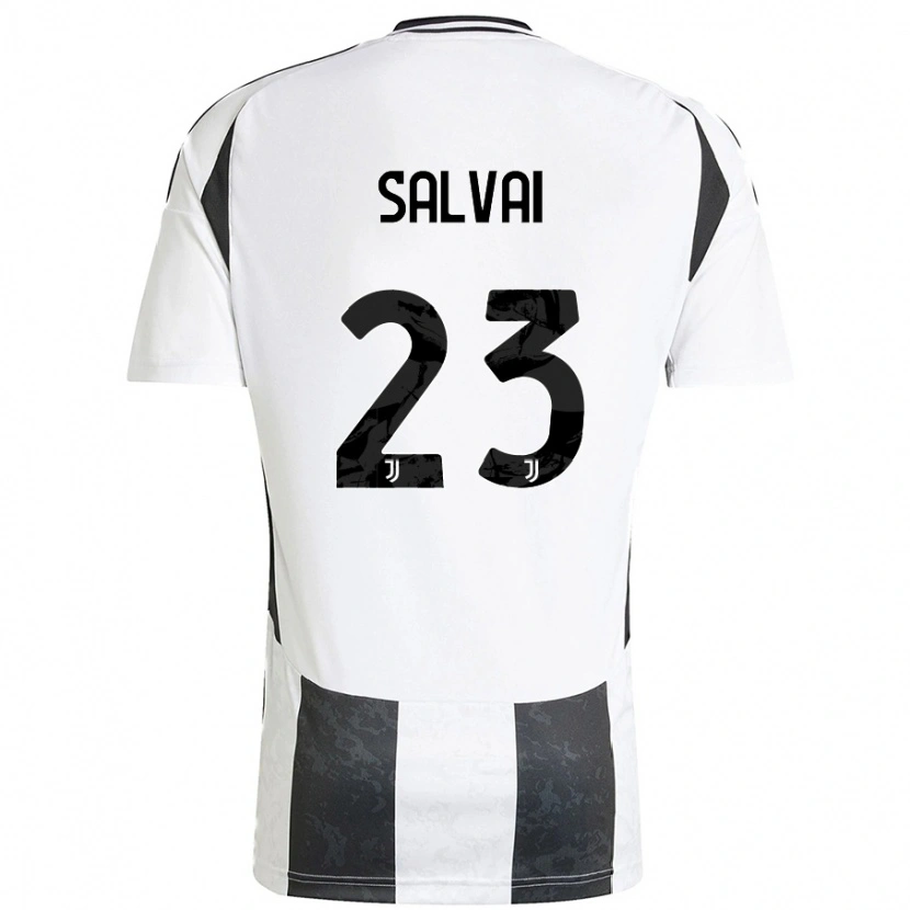 Danxen Kinderen Cecilia Salvai #23 Wit Zwart Thuisshirt Thuistenue 2024/25 T-Shirt