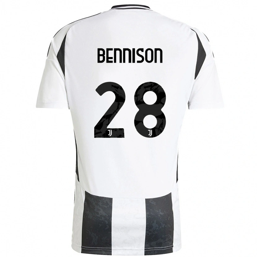 Danxen Kinderen Hanna Bennison #28 Wit Zwart Thuisshirt Thuistenue 2024/25 T-Shirt