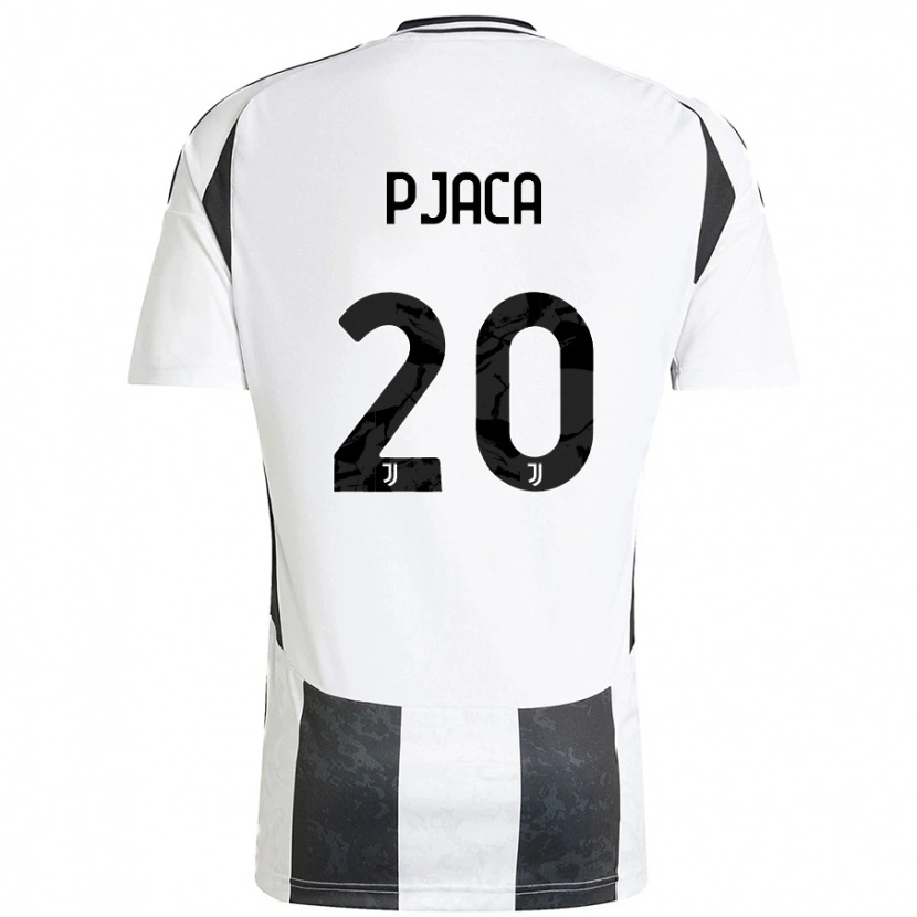 Danxen Kinderen Marko Pjaca #20 Wit Zwart Thuisshirt Thuistenue 2024/25 T-Shirt