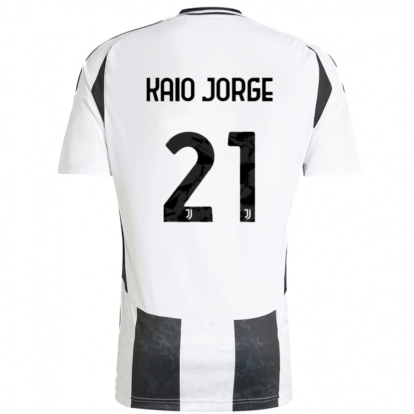 Danxen Kinderen Kaio Jorge #21 Wit Zwart Thuisshirt Thuistenue 2024/25 T-Shirt