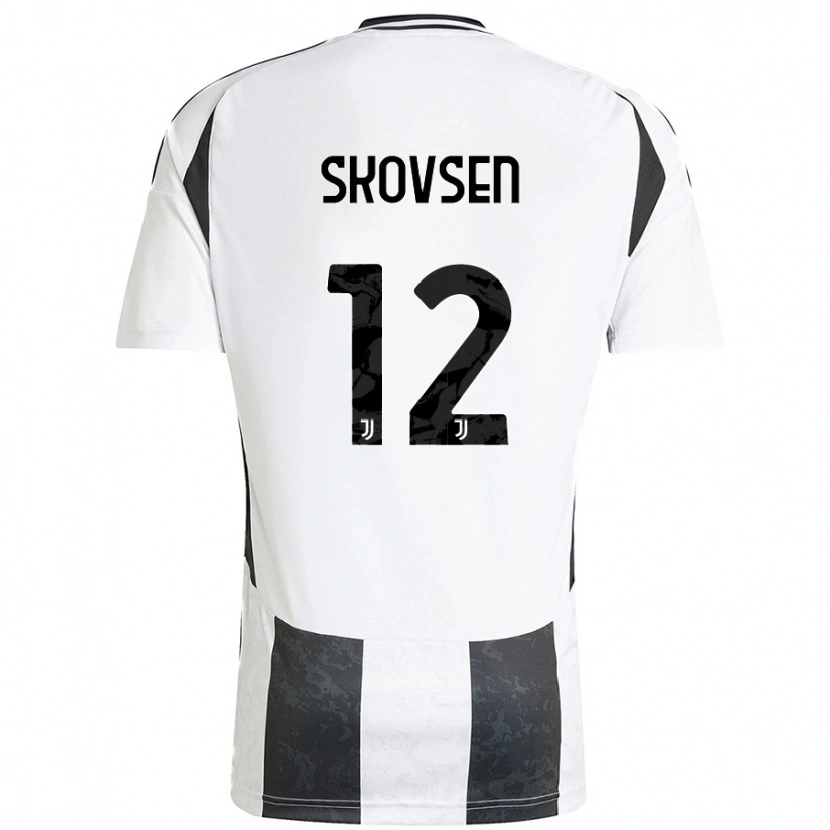 Danxen Kinderen Matilde Lundorf Skovsen #12 Wit Zwart Thuisshirt Thuistenue 2024/25 T-Shirt