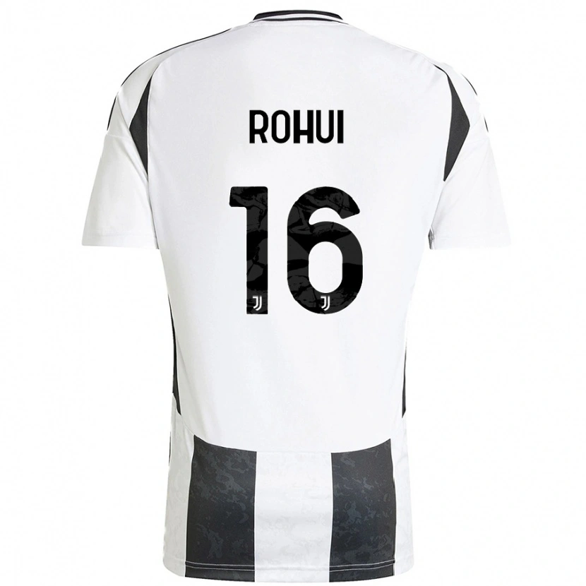 Danxen Kinderen Jonas Rohui #16 Wit Zwart Thuisshirt Thuistenue 2024/25 T-Shirt