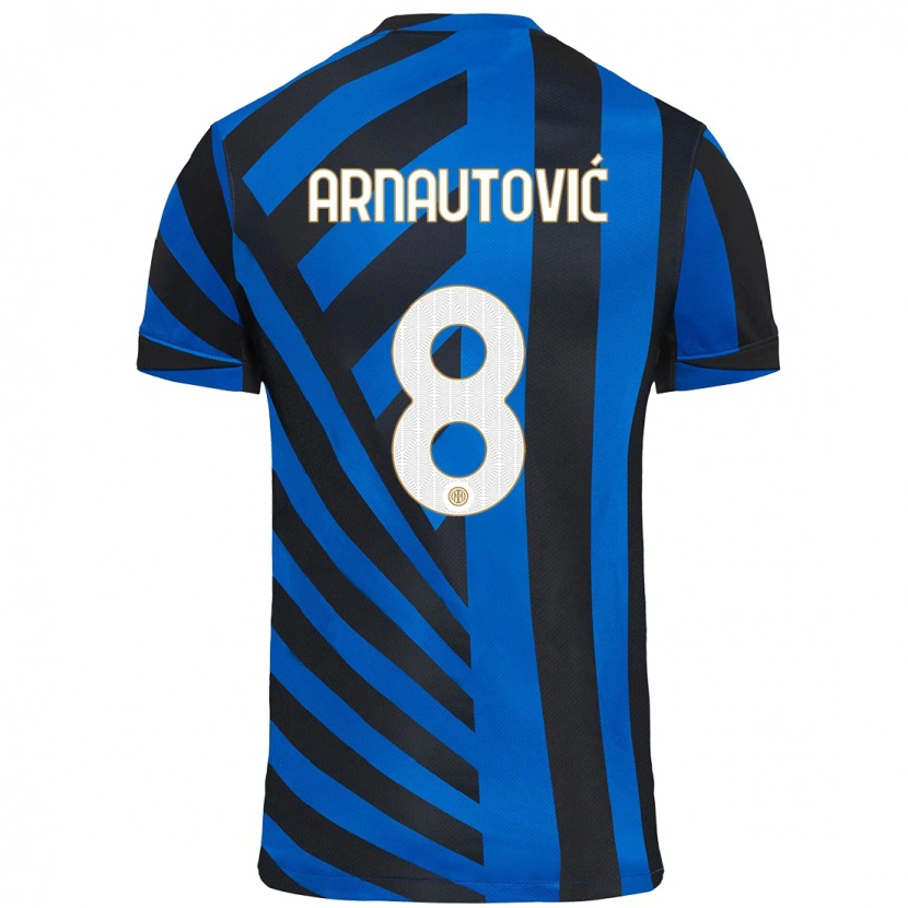 Danxen Kinderen Marko Arnautovic #8 Blauw Zwart Thuisshirt Thuistenue 2024/25 T-Shirt