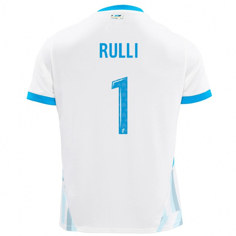 Danxen Kinderen Gerónimo Rulli #1 Wit Hemelsblauw Thuisshirt Thuistenue 2024/25 T-Shirt