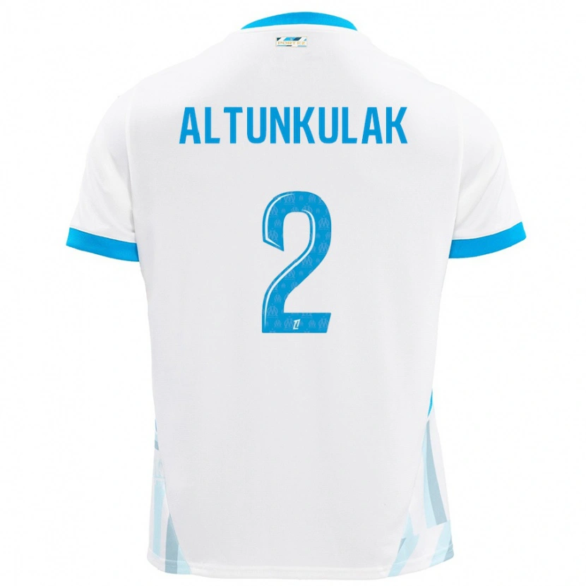 Danxen Kinderen Selen Altunkulak #2 Wit Hemelsblauw Thuisshirt Thuistenue 2024/25 T-Shirt