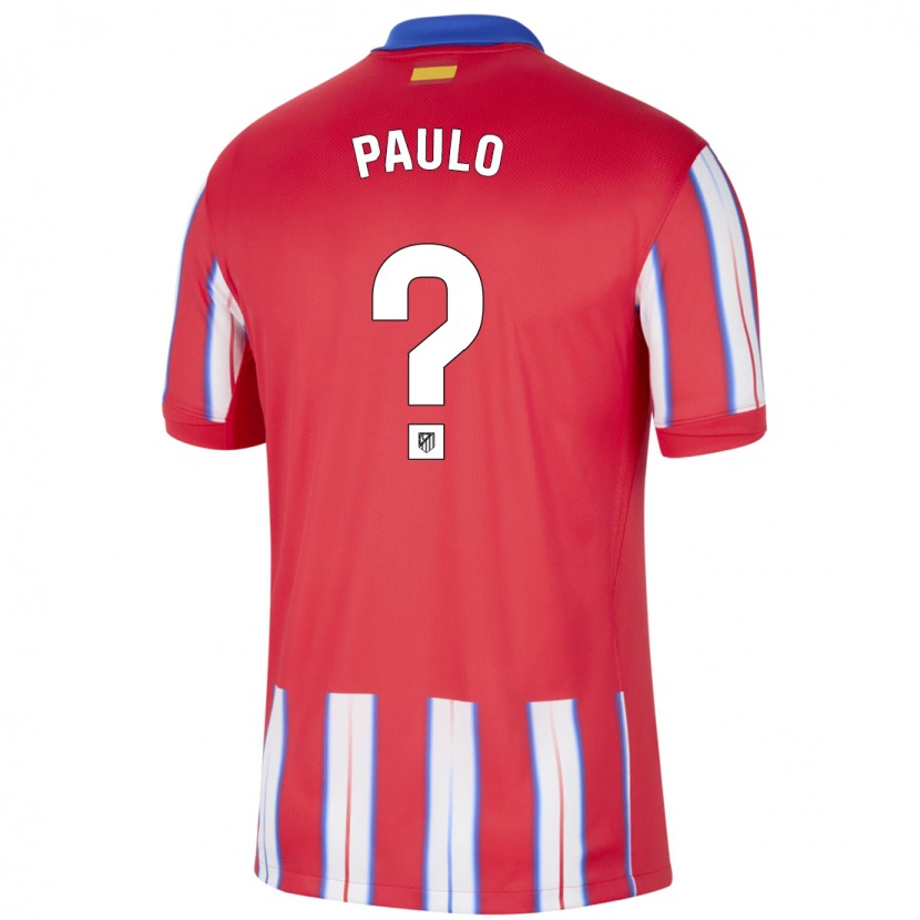 Danxen Kinderen Marcos Paulo #0 Rood Wit Blauw Thuisshirt Thuistenue 2024/25 T-Shirt