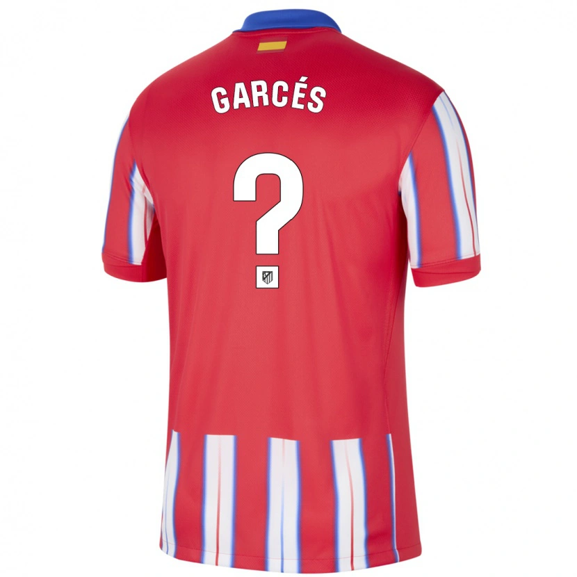 Danxen Kinderen Borja Garcés #0 Rood Wit Blauw Thuisshirt Thuistenue 2024/25 T-Shirt