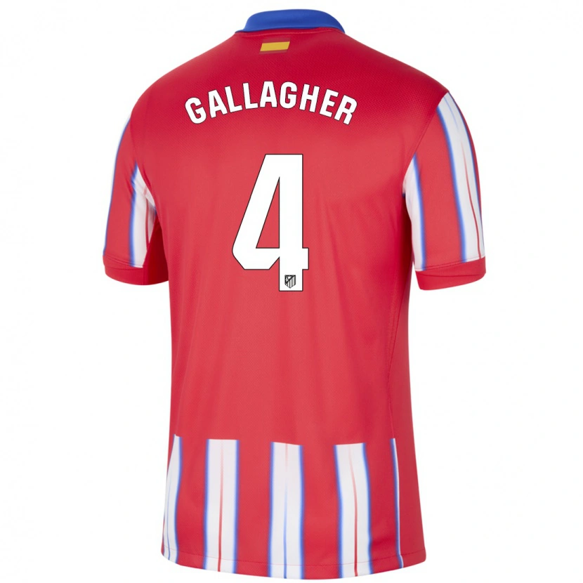 Danxen Kinderen Conor Gallagher #4 Rood Wit Blauw Thuisshirt Thuistenue 2024/25 T-Shirt