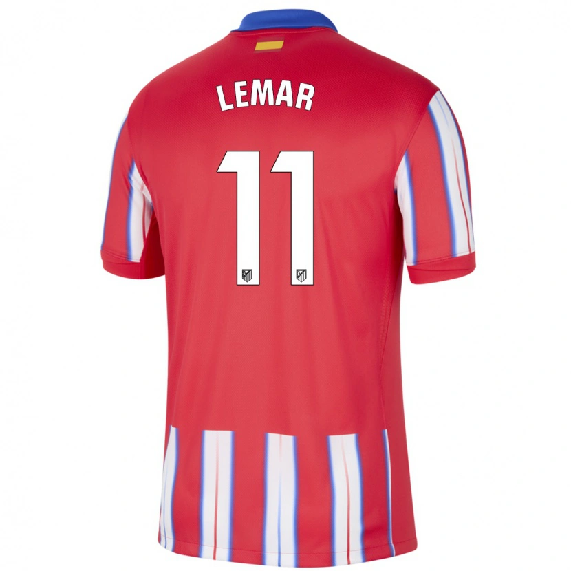 Danxen Kinderen Thomas Lemar #11 Rood Wit Blauw Thuisshirt Thuistenue 2024/25 T-Shirt