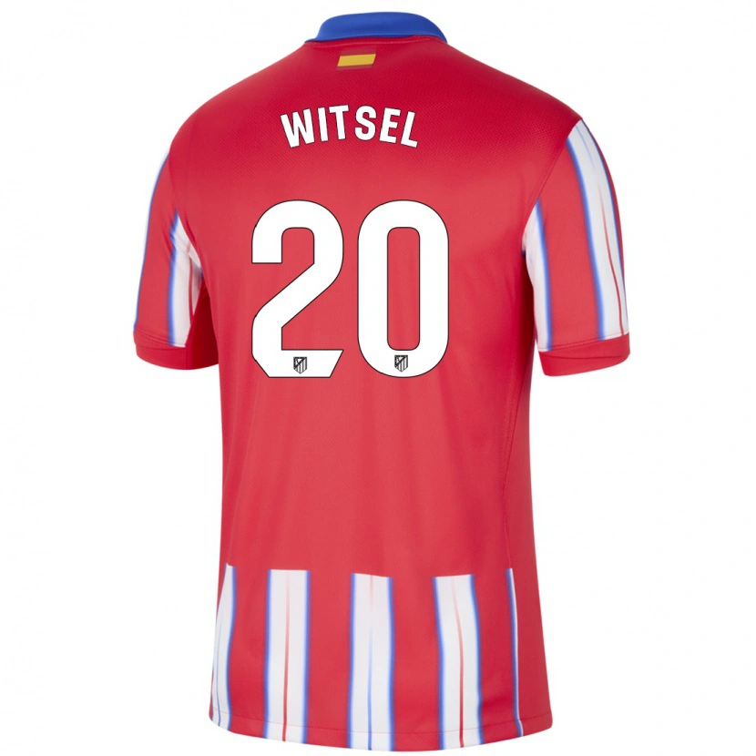 Danxen Kinderen Axel Witsel #20 Rood Wit Blauw Thuisshirt Thuistenue 2024/25 T-Shirt