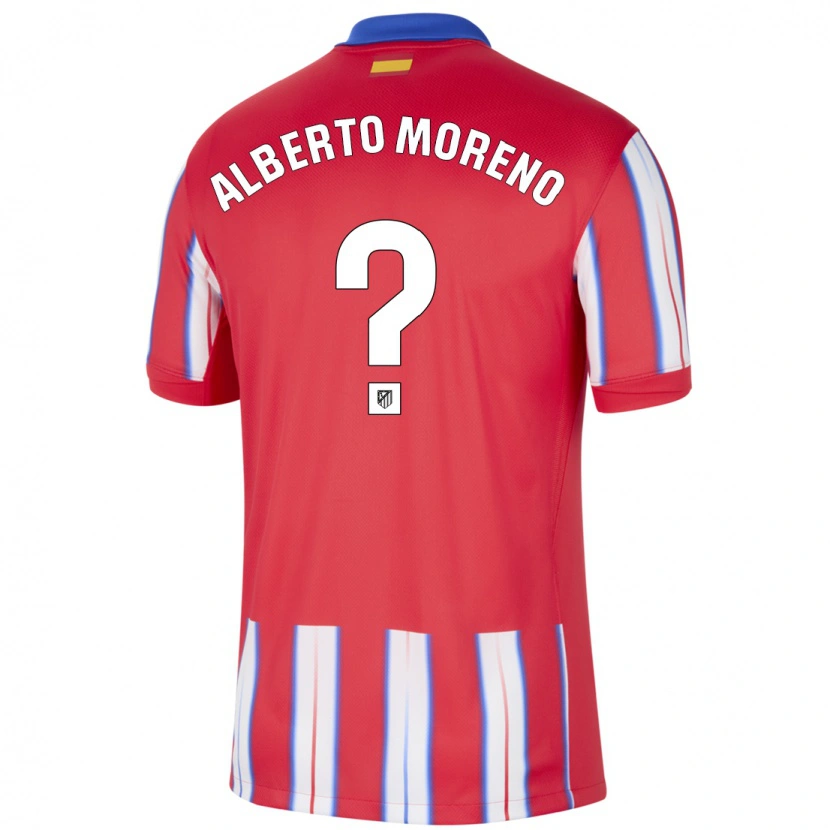 Danxen Kinderen Alberto Moreno #0 Rood Wit Blauw Thuisshirt Thuistenue 2024/25 T-Shirt