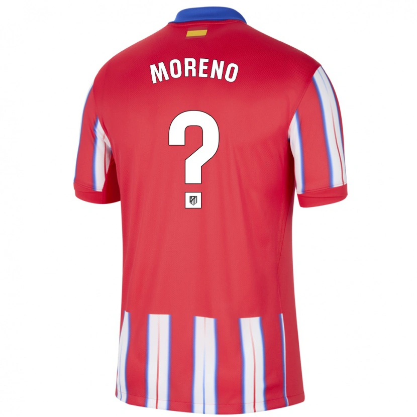 Danxen Kinderen Álvaro Moreno #0 Rood Wit Blauw Thuisshirt Thuistenue 2024/25 T-Shirt