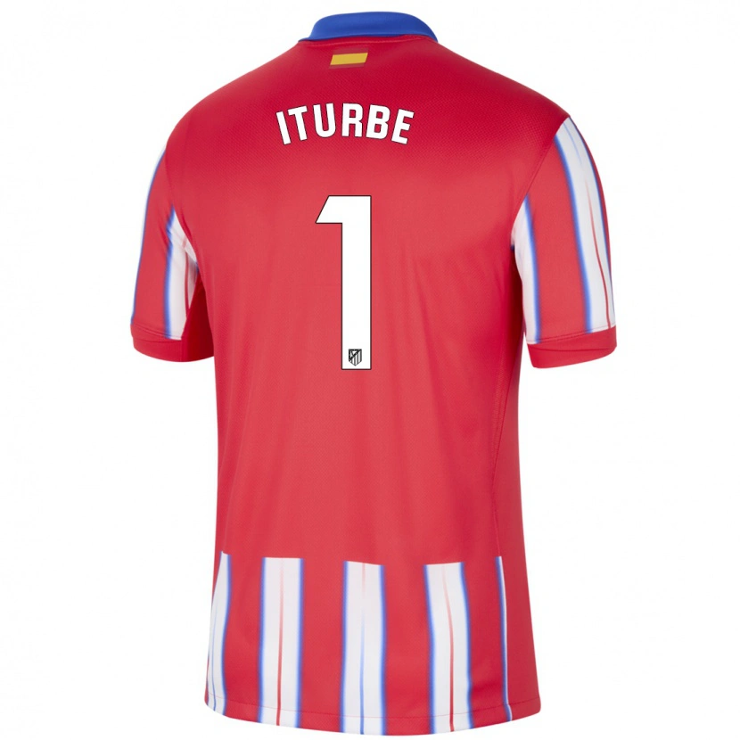 Danxen Kinderen Alejandro Iturbe #1 Rood Wit Blauw Thuisshirt Thuistenue 2024/25 T-Shirt