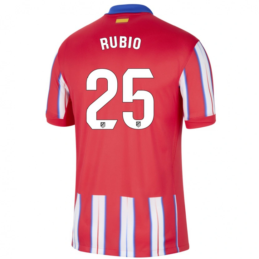 Danxen Kinderen Daniel Rubio #25 Rood Wit Blauw Thuisshirt Thuistenue 2024/25 T-Shirt