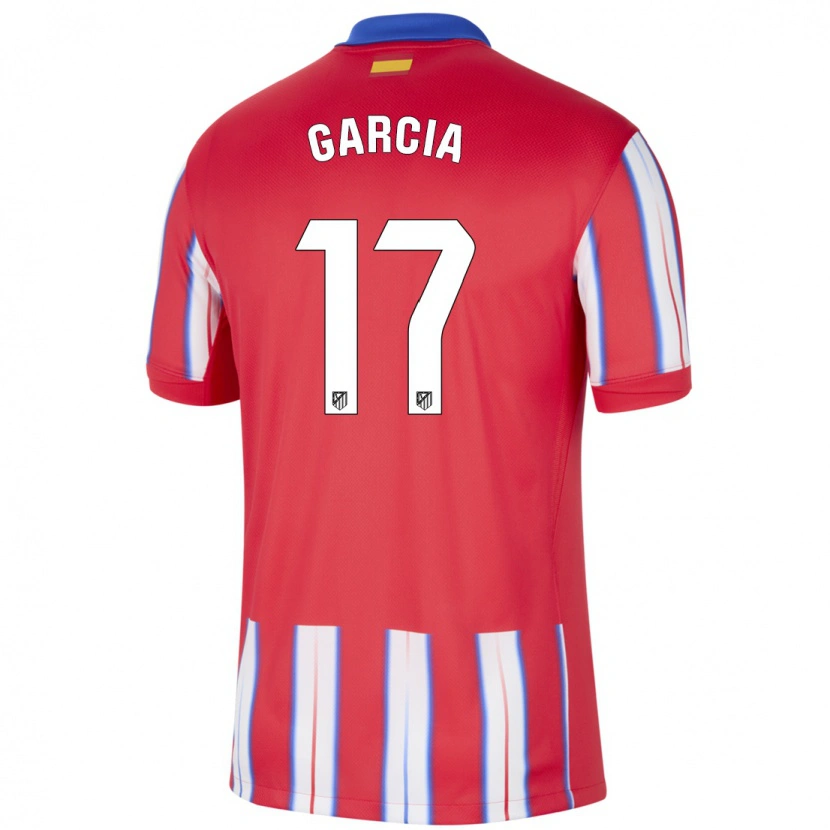 Danxen Kinderen Gaby García #17 Rood Wit Blauw Thuisshirt Thuistenue 2024/25 T-Shirt